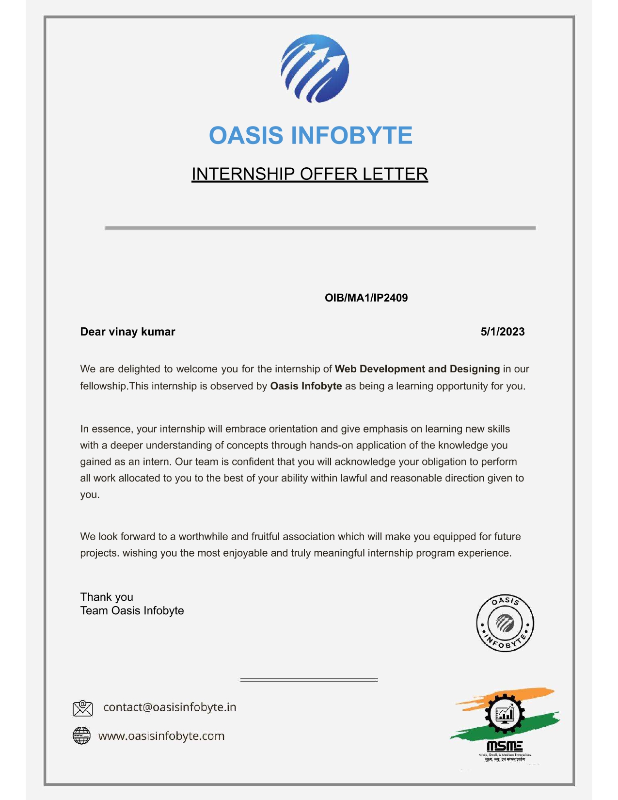 Certificate 2